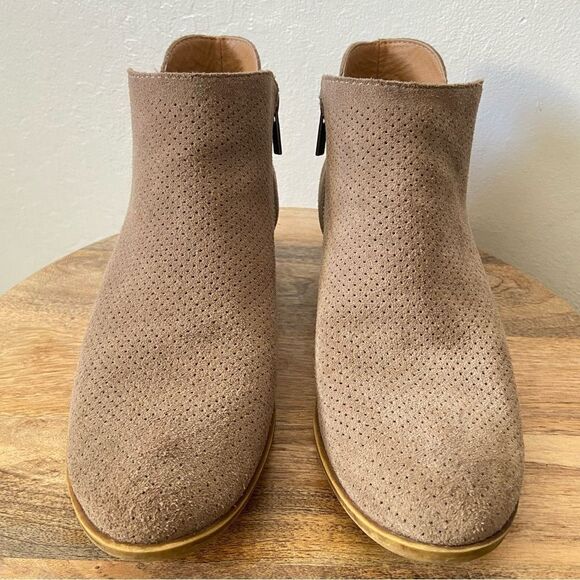 HP!✨Lucky Brand Bayley Suede Perforated Ankle Zip
Booties - Picture 4 of 10